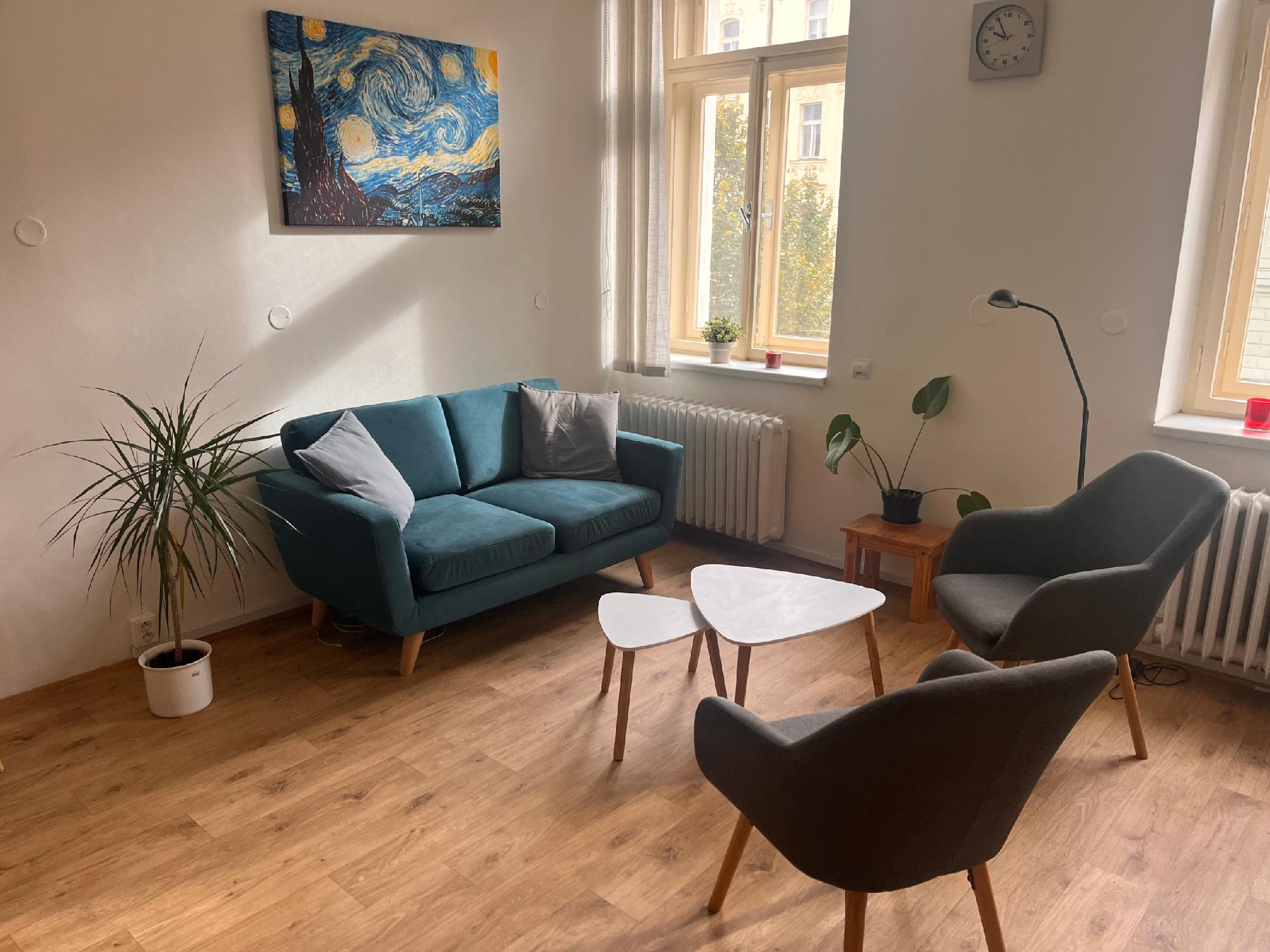 Interiér naší ordinace - klidné prostředí pro terapii